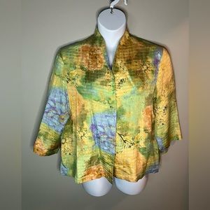 Nexx Silk and Linen Crop Jacket